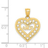 Lex & Lu 14k Yellow Gold Amor in Cut-out Heart Charm - 4 - Lex & Lu