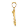 Lex & Lu 14k Yellow Gold Cut-out and Beveled Duck Head Charm - 2 - Lex & Lu