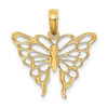 Lex & Lu 14k Yellow Gold Butterfly Charm - Lex & Lu