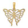 Lex & Lu 14k Yellow Gold Butterfly Charm - 4 - Lex & Lu