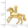 Lex & Lu 14k Yellow Gold 3D Horse Charm LALK6539 - 3 - Lex & Lu