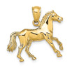 Lex & Lu 14k Yellow Gold 3D Horse Charm LALK6539 - 4 - Lex & Lu