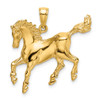 Lex & Lu 14k Yellow Gold 2D horse Charm LALK6544 - Lex & Lu