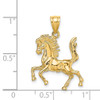 Lex & Lu 14k Yellow Gold 3D horse Charm LALK6546 - 3 - Lex & Lu