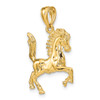 Lex & Lu 14k Yellow Gold 3D horse Charm LALK6546 - 5 - Lex & Lu