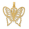 Lex & Lu 14k Yellow Gold Cut-Out Butterfly Charm LALK6555 - 4 - Lex & Lu