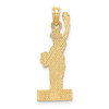 Lex & Lu 14k Yellow Gold w/Enamel Flame Statue Of Liberty on New York Charm - 3 - Lex & Lu