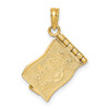 Lex & Lu 14k Yellow Gold 3D JOHN 3:16 Book w/Moveable Pages and Rainbow Charm - 4 - Lex & Lu