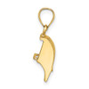 Lex & Lu 14k Yellow Gold 3D Cranberry Scoop / Hp Charm - 2 - Lex & Lu