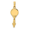 Lex & Lu 14k Yellow Gold 3D Hand Mirror Charm - Lex & Lu