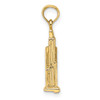 Lex & Lu 14k Yellow Gold 3D Sear's Tower Chicago Charm - 2 - Lex & Lu