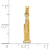 Lex & Lu 14k Yellow Gold 3D Sear's Tower Chicago Charm - 3 - Lex & Lu