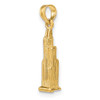 Lex & Lu 14k Yellow Gold 3D Sear's Tower Chicago Charm - 5 - Lex & Lu