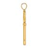 Lex & Lu 14k Yellow Gold Key w/Pretzel Heart Charm - 2 - Lex & Lu