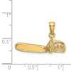 Lex & Lu 14k Yellow Gold 3D Small Chain Saw Charm - 3 - Lex & Lu