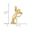 Lex & Lu 14k Yellow Gold 3D Moveable Sunglasses Charm - 3 - Lex & Lu