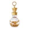 Lex & Lu 14k 3D Gold Leaf In Bottle Charm - 2 - Lex & Lu