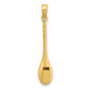 Lex & Lu 14k Yellow Gold Polished 3D Wooden Spoon Charm - 4 - Lex & Lu
