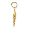 Lex & Lu 14k Yellow Gold 2D Mini Seahorse Charm - 2 - Lex & Lu