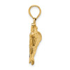 Lex & Lu 14k Yellow Gold Open Mouth Bass Fish Charm - 2 - Lex & Lu