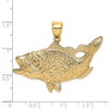 Lex & Lu 14k Yellow Gold Open Mouth Bass Fish Charm - 3 - Lex & Lu