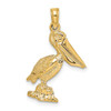 Lex & Lu 14k Yellow Gold 3D Small Pelican Standing w/Moveable Mouth Charm - Lex & Lu