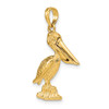 Lex & Lu 14k Yellow Gold 3D Large Pelican Standing w/Moveable Mouth Charm - 5 - Lex & Lu