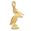 Lex & Lu 14k Yellow Gold 3D Large Pelican Standing w/Moveable Mouth Charm - 6 - Lex & Lu