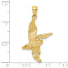 Lex & Lu 14k Yellow Gold 3D Pelican Flying Charm LALK7741 - 3 - Lex & Lu