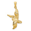 Lex & Lu 14k Yellow Gold 3D Pelican Flying Charm LALK7741 - 4 - Lex & Lu