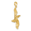 Lex & Lu 14k Yellow Gold 3D Pelican Flying Charm LALK7741 - 5 - Lex & Lu