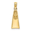 Lex & Lu 14k Yellow Gold Scuba Flipper Charm - Lex & Lu