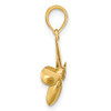 Lex & Lu 14k Yellow Gold 3D w/4 Blades Propeller Charm LALK7750 - 2 - Lex & Lu