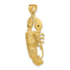 Lex & Lu 14k Yellow Gold Lobster Pendant LALK7787 - 5 - Lex & Lu