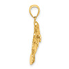 Lex & Lu 14k Yellow Gold 2D and Polished Two Manatees Charm - 2 - Lex & Lu