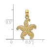 Lex & Lu 14k Yellow Gold 2D Puffed Starfish Charm LALK7832 - 3 - Lex & Lu