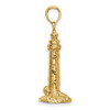 Lex & Lu 14k Yellow Gold 3D FENWICK ISLAND Lighthouse, DE Charm - 2 - Lex & Lu