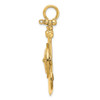 Lex & Lu 14k Yellow Gold Large Anchor w/Nautical Compass Charm - 2 - Lex & Lu