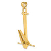 Lex & Lu 14k Yellow Gold 3D Moveable Danforth Anchor Charm - 6 - Lex & Lu