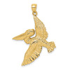 Lex & Lu 14k Yellow Gold 2D Flying Pelican Charm LALK7948 - Lex & Lu