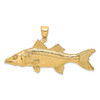 Lex & Lu 14k Yellow Gold 3D Snook Fish Charm LALK7959 - Lex & Lu