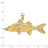 Lex & Lu 14k Yellow Gold 3D Snook Fish Charm LALK7959 - 3 - Lex & Lu