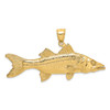 Lex & Lu 14k Yellow Gold 3D Snook Fish Charm LALK7959 - 4 - Lex & Lu