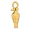 Lex & Lu 14k Yellow Gold 3D Swivel w/Shackle Bail Charm - 4 - Lex & Lu