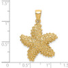 Lex & Lu 14k Yellow Gold Beaded Starfish Charm LALK7986 - 3 - Lex & Lu