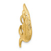 Lex & Lu 14k Yellow Gold Polished Textured Dolphin Charm - 2 - Lex & Lu