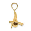 Lex & Lu 14k Yellow Gold 3D Hammerhead Shark Charm - 2 - Lex & Lu