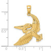 Lex & Lu 14k Yellow Gold 2D Flying Pelican Charm LALK8062 - 3 - Lex & Lu