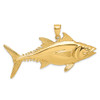 Lex & Lu 14k Yellow Gold 3D Polished SKIPJACK TUNA Fish Charm - 4 - Lex & Lu