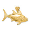 Lex & Lu 14k Yellow Gold 3D Polished SKIPJACK TUNA Fish Charm - 5 - Lex & Lu